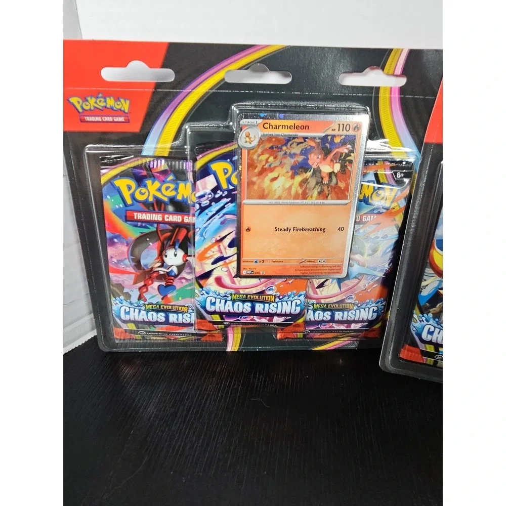 (3) X Charmeleon Promo 3-Packs Blister Chaos Rising Mega Evolution Pokemon TCG